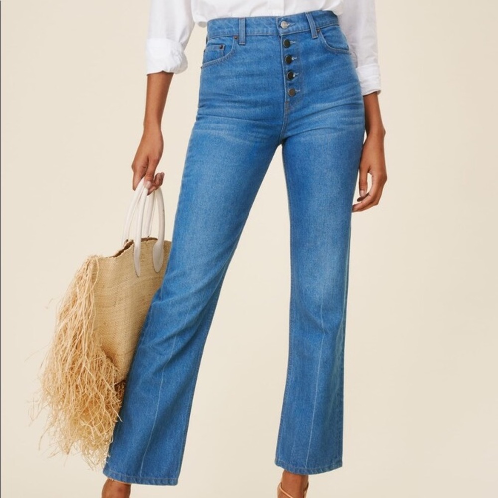 Reformation Cynthia High-Rise Straight Jeans